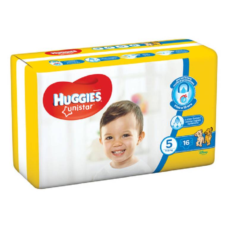 HUGGIES UNISTAR 5 11/25KG 16PZ