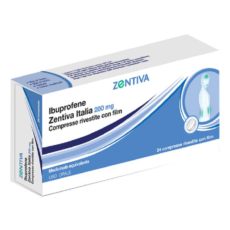 IBUPROFENE ZENT IT*24CPR 200MG